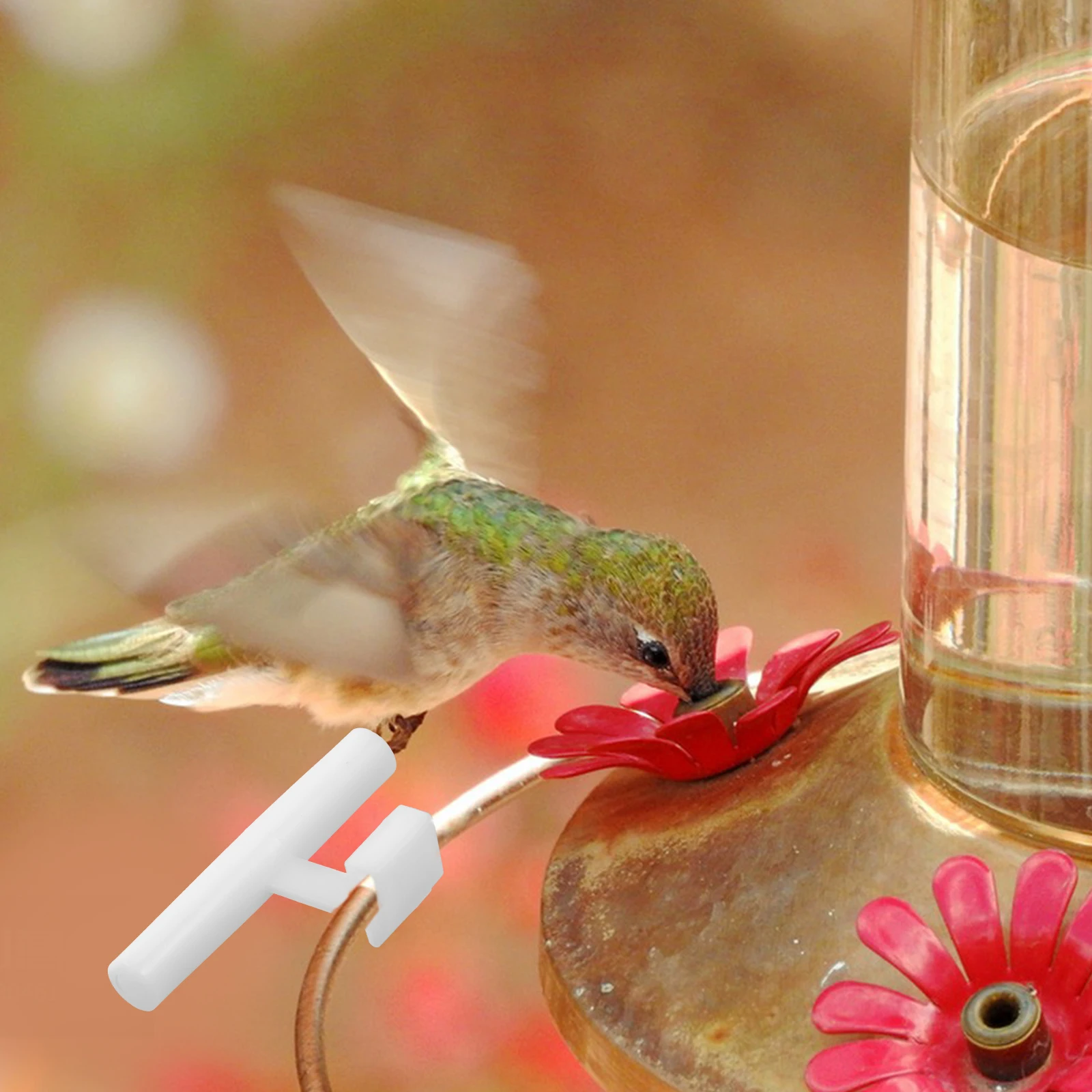 

5pcs Bird Feeder Perch Station Acrylic Buckle Design For Outdoor Indoor Use Small Parrot Food Container Hanging Feeding Cup