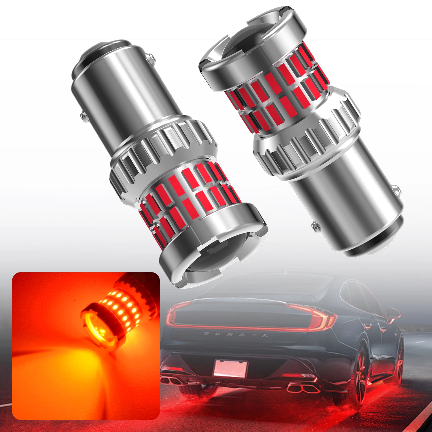 Katur 2pcs 1157 BAY15D P21/5W Led Car Lights 4000Lm High Power For Cars For Clio Captur Fluence Renault Megane 3 2 4 Scenic