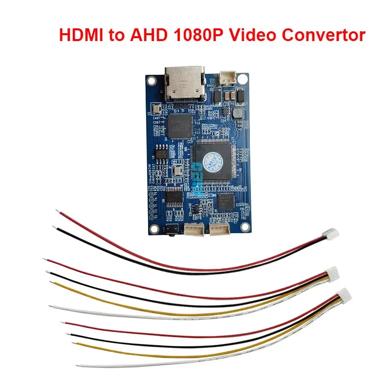 เครื่องแปลงสัญญาณ AV HDMI เสียง/วิดีโอเป็น HD AHD 1080P เอาต์พุต AHD เป็น AHD 1080P ตัวแปลงวิดีโอ CVBS โมดูลกล่องสัญญาณอะนาล็อก