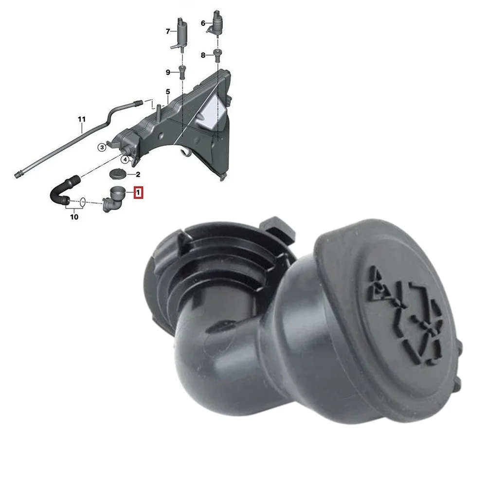 For Windshield Cleaning System As Picture Shown Washer Reservoir Filler Pipe OEM 61667325884 Factory Specification