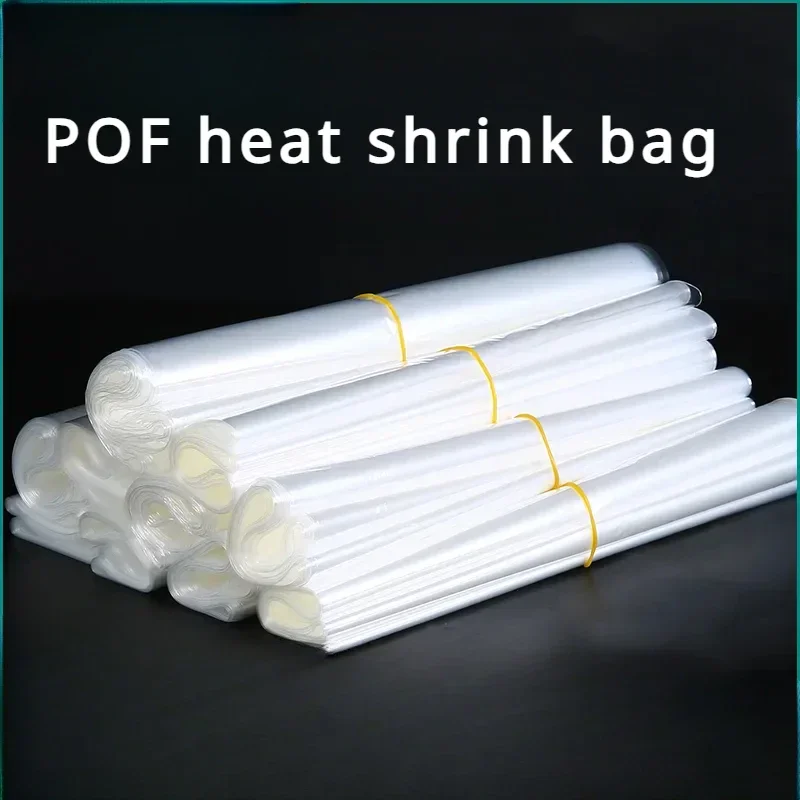 POF Transparent Heat Shrink Bag Food Outer Packag Shrinkable Sealing Film  Wine Bottle Moisture Mold Proof Protective Membrane