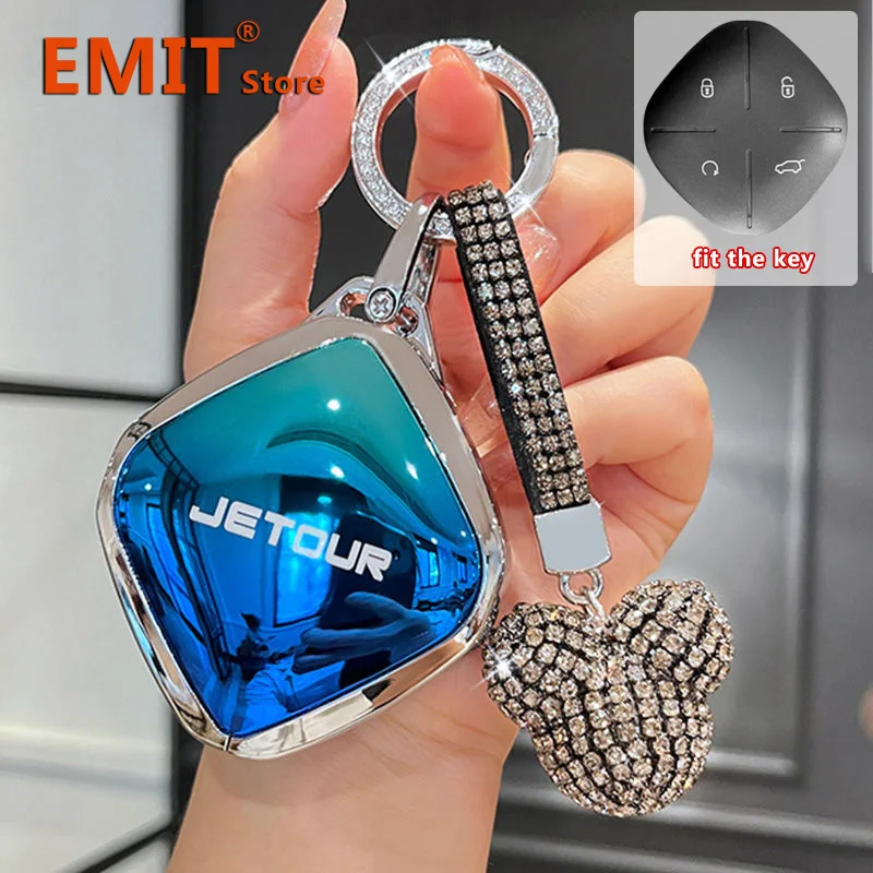 Zinc Alloy Key Case for Chery Jetour Dashing I-DM IDM X-1 Plus Pro Car Key Full Cover Protection Shell Bag Buckle Accessories