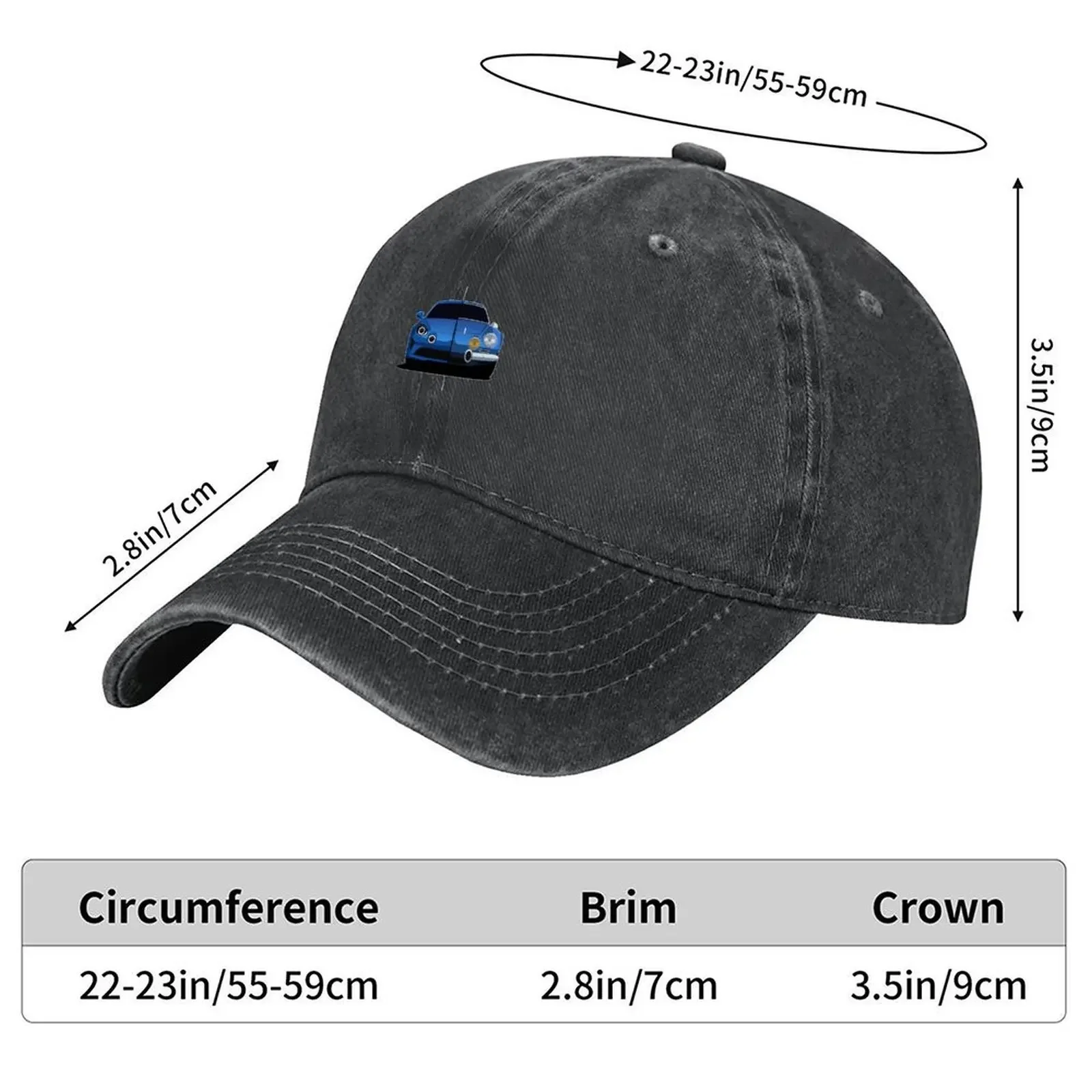 New Alpine A110 A110 generation Baseball Cap tea Hat Beach Bag foam party Hat Hood Mens Women's