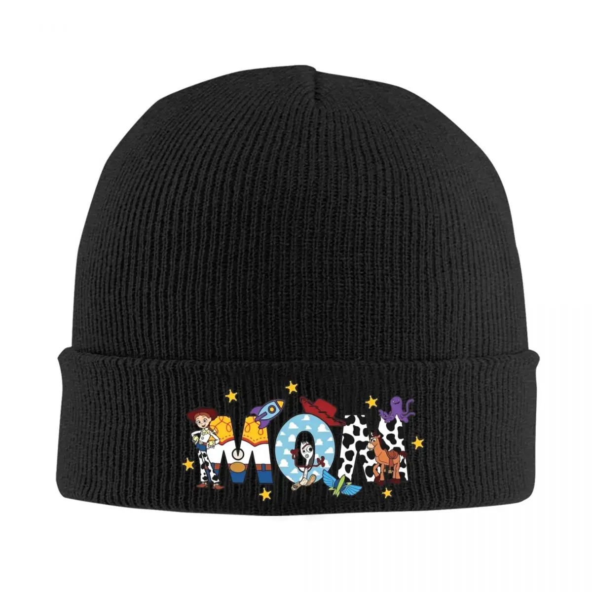 Toy Story Mom Design Bonnet Hats Skullies Beanies Men Women Trendy Head Wrap Beanie Hats Winter Outdoor Sport Printed Cap