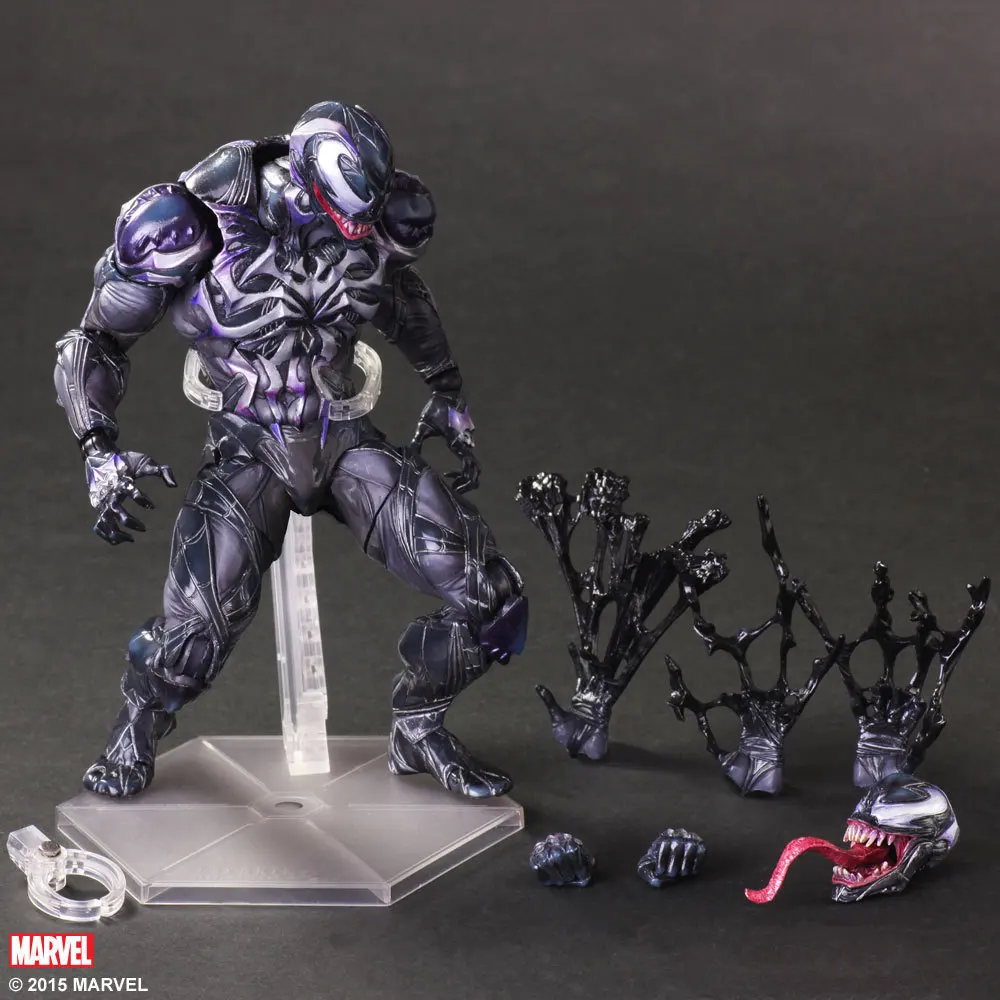 

27cm Marvel Avenger Venom Play Arts Model Action Figure Joint Movable Dolls Pvc Gk Collection Model Toys Gifts For Children