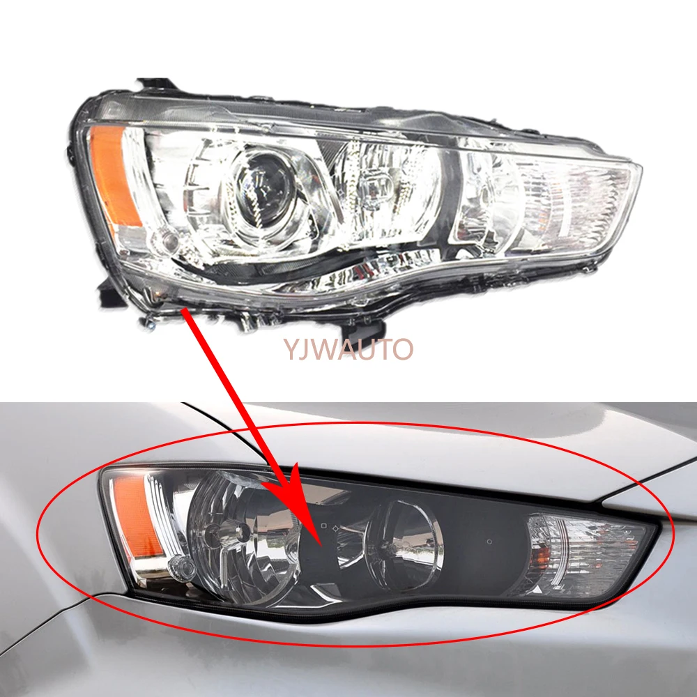 Headlights For Mitsubishi Outlander 2010-2015  Headlamp Assembly Daytime Running Light Auto Whole Car Light Assembly