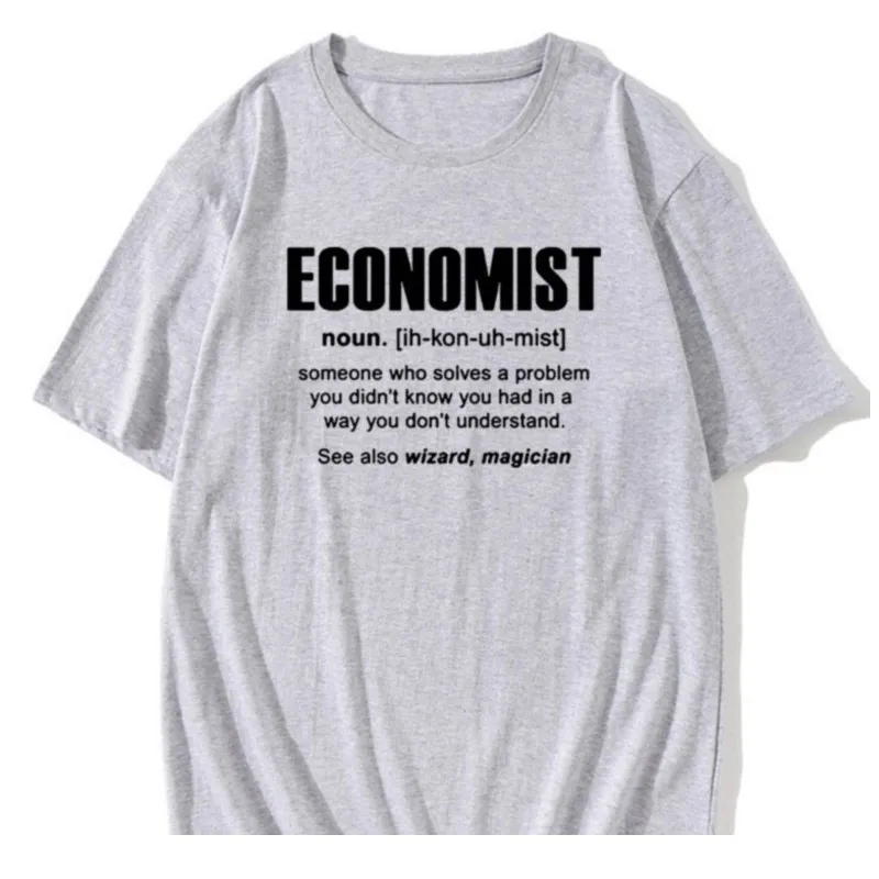 Cool Economist Definition Noun Funny T Shirt Men Short Sleeves Hip Hop Vintaged O-Neck Cotton T Shirts