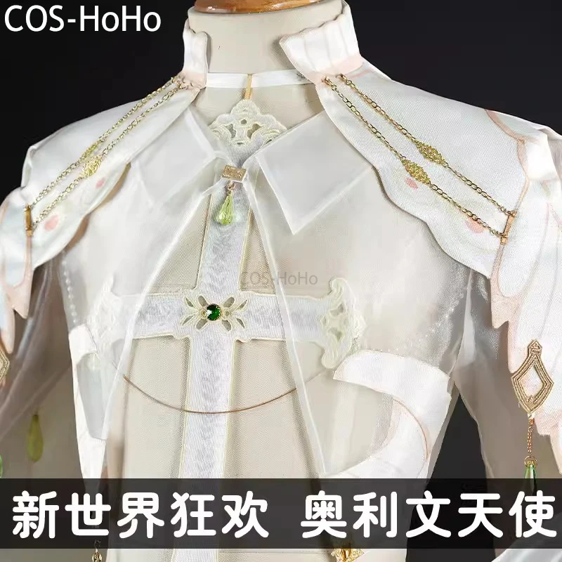 COS-HoHo Nu: Carnival Olivine Angel The Distant Wish In The Tower Game Suit Cosplay Costume Halloween Party Role Play Outfit