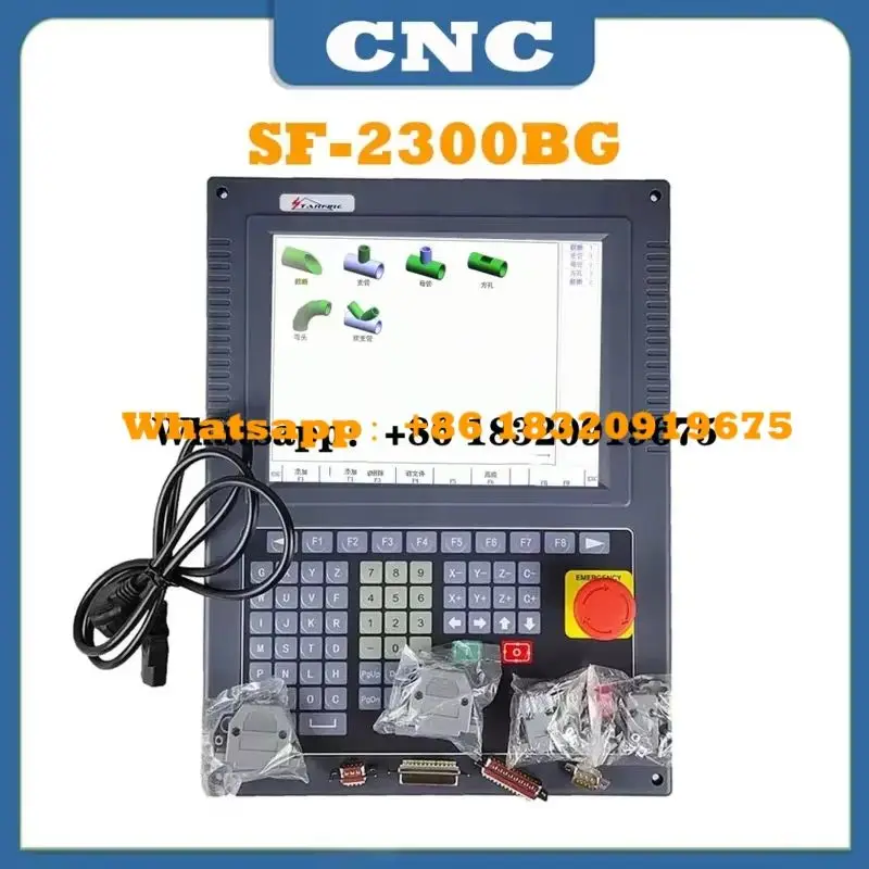 CNC SF-2300BG  plasma flame intersecting wire cutting machine system round tube and tube sheet cutting controller