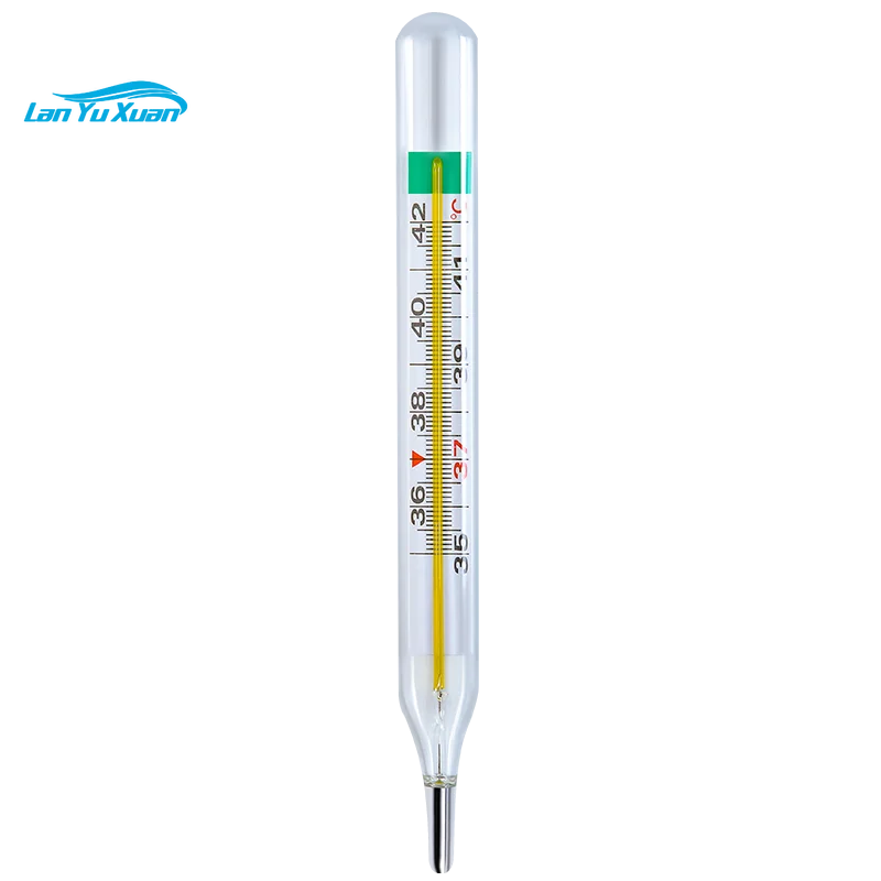 

Kefu glass mercury-free thermometer large scale accurate thermometer measures human armpit type elderly without