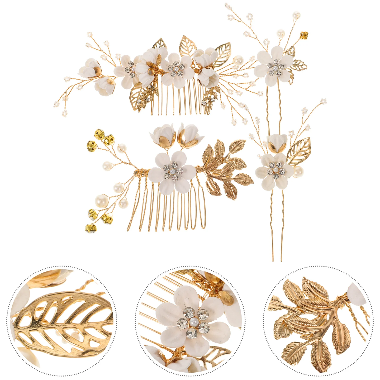 

Wedding Hair Pin Girl Accessories Bridal Comb Styling Girls White Baby Suits for Women