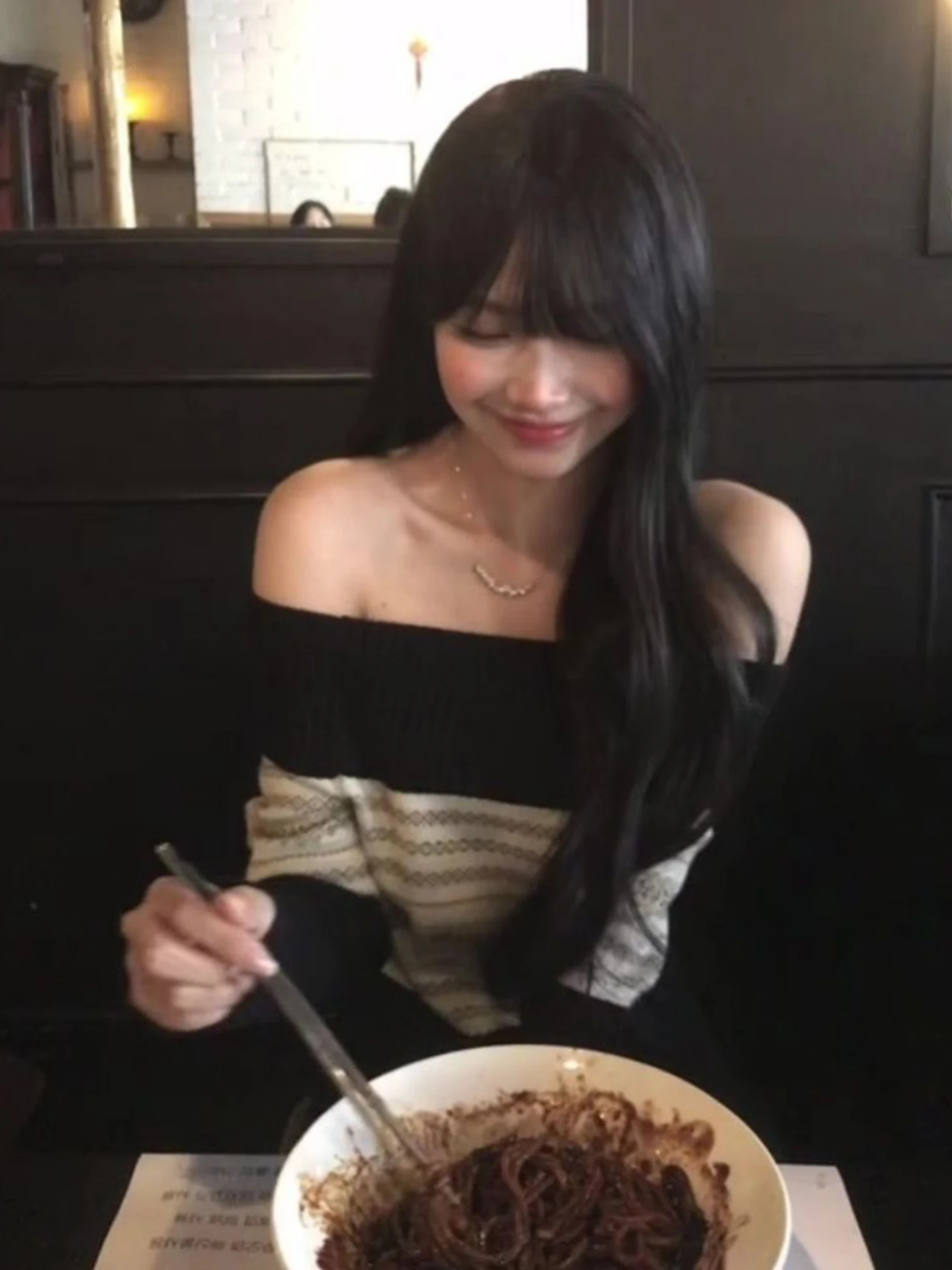 

Color Blo Fair Isle One oulder Sweater Women Soft Cozy Autumn Winter New Sle Lazy Aosphere Knitted Top Commute Sle