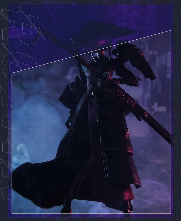 

【Only Cloak】figma 1/12 Scale Male Soldier Cloak Set Ronin Clothes Set with Shoulder Armor for 6in Action Figure Model Toys