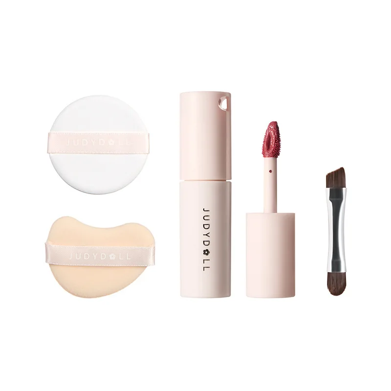 Judydoll Facial Comprehensive Disc Small Powder Box Air Cushion Powder Concealer Blush Lipstick Eyebrow Balm Eyeliner Portable view 6