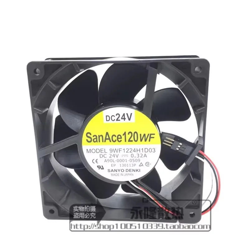 Original 12CM 120 * 120 * 38mm 24V 0.32A 9WF1224H1D03 Fanuc System Cooling Fan