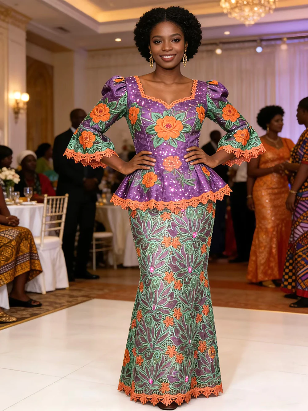 

African Water Soluble Lace Fabric With Stones High Quality Multicolored African Guipure Cord Lace Fabric For Sewing Women Dresse