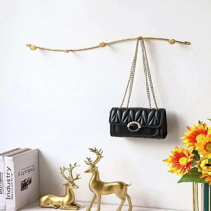 Iron Wall Coat Rack Clothes Organizer Racks Living Room Hanger Entrance Hall Portable Hat Hook Creativity Hanging Decorative