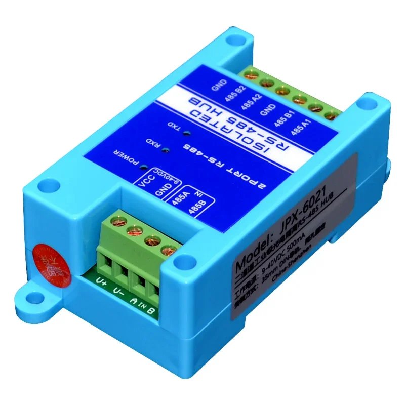 NF 485 repeater photoelectric isolation industrial grade RS485 hub 2 port signal amplifier anti jamming lightning protection
