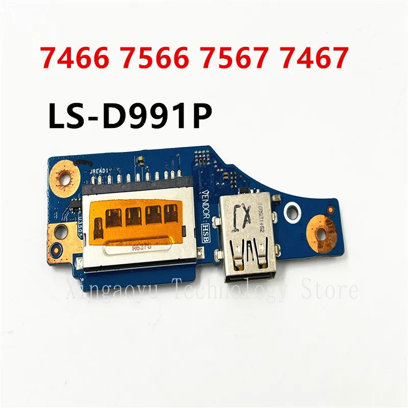 

Оригинал для DELL INSPIRON 7466 7566 7567 7467 кардридер USB-порт плата LS-D991P 0CNM86 CNM86 100% протестирована ок доставка