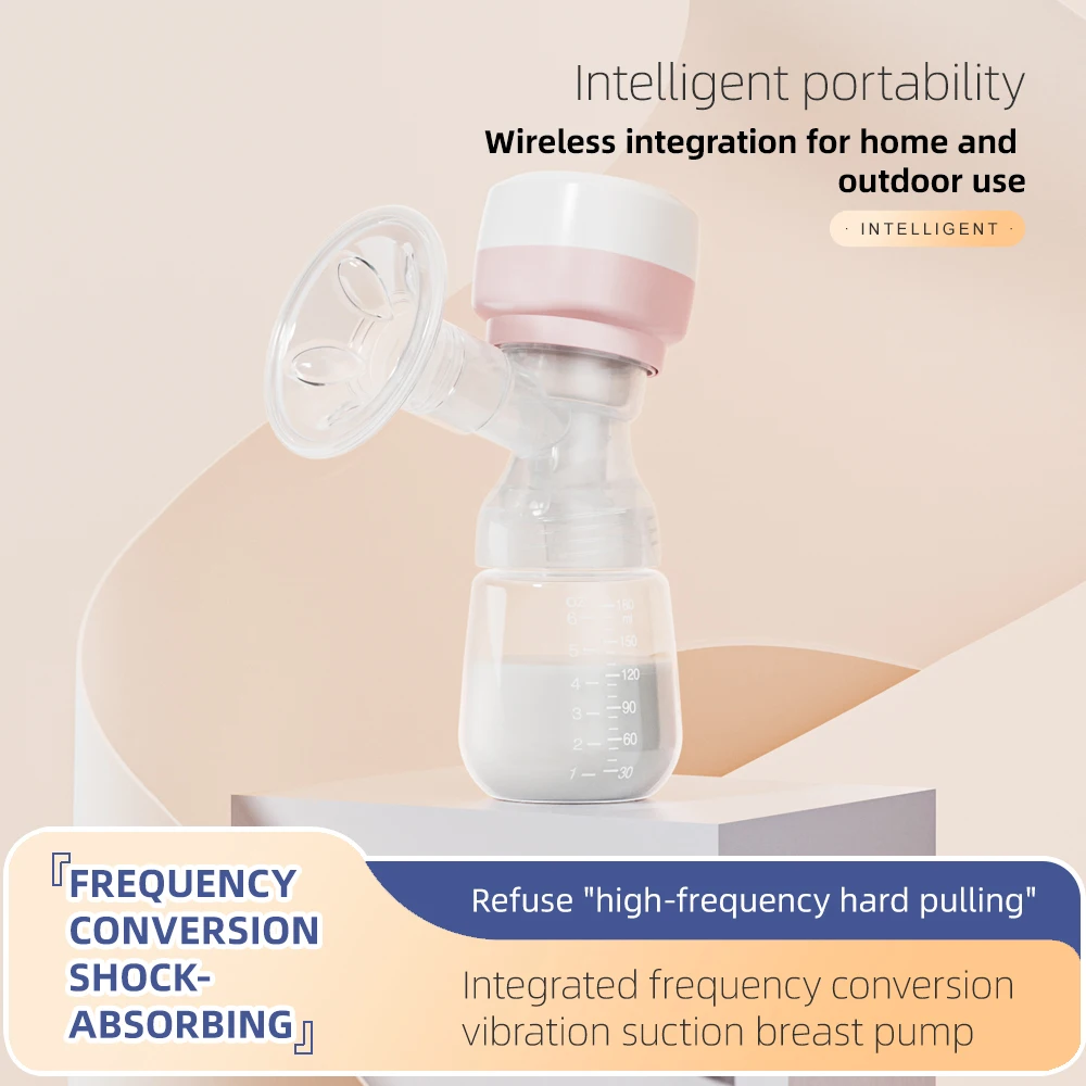 

Электрический молокоотсос Интеллектуальный интегрированный молокоотсос с высоким всасыванием Грудное молоко Послеродовое портативное безболезненное и бесшумное молоко