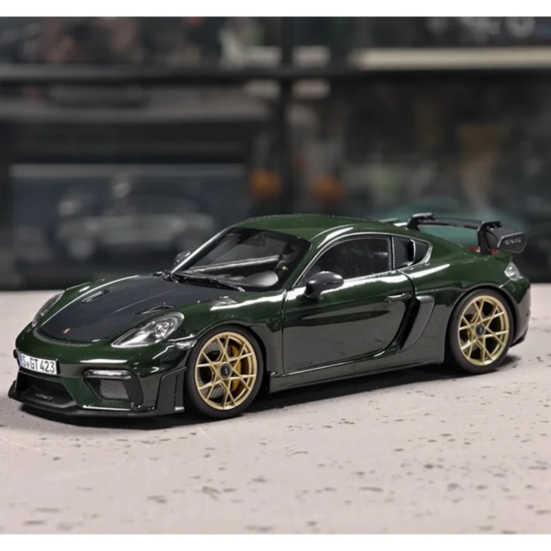 Nuovo In Magazzino 1:18 Norev 718 Cayman Rs 2023 Serie di Simulazione In Lega In Miniatura Pressofusione Modello di Auto Personalizzato Giocattolo Per Bambini Regalo Ornamento