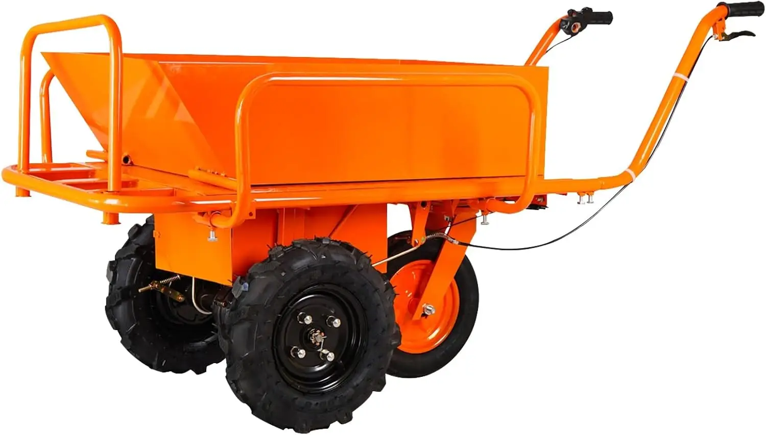 Wheelbarrow Utility Cart 1500W, Heavy Duty Electric Utility Service Cart Wagon & Wheelbarrows Capacity 881 Lbs, Material