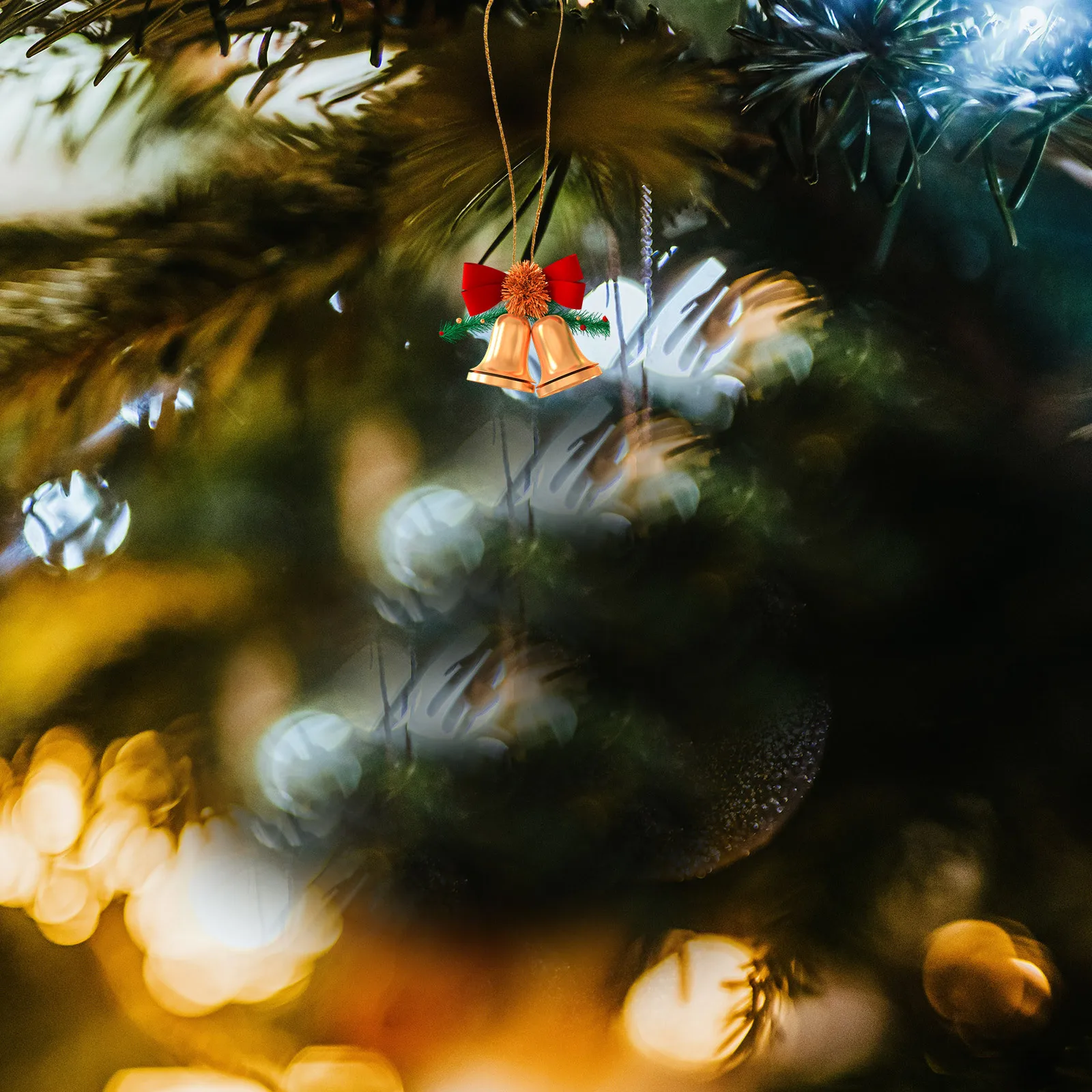 

200Pcs Christmas Ribbon Hangers Snap Locking Strings for Pendant Tags DIY Decoration Xmas Ornament Rope Accessories