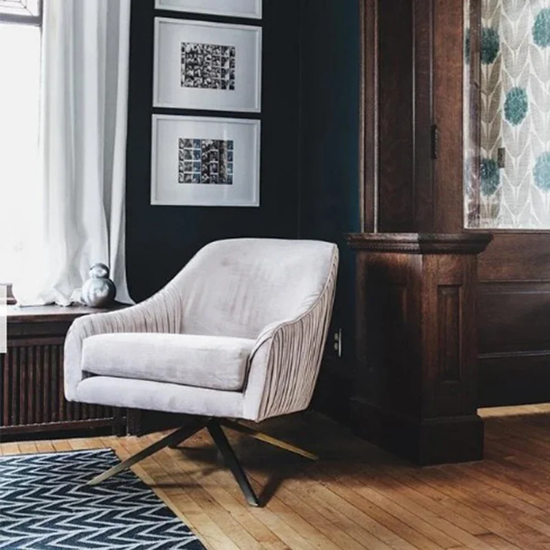 أثاث وحدات إسكندنافية كرسي غرفة معيشة فردي وردي كرسي أريكة لغرفة المعيشة الترفيهية الحديثة #4