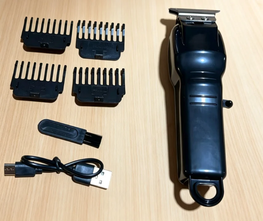 Transparent Body Electric Hair Trimmer USB Rechargeable Professional Hair Clipper Cordless Hair Cutting Machine Men's Personal C image 5