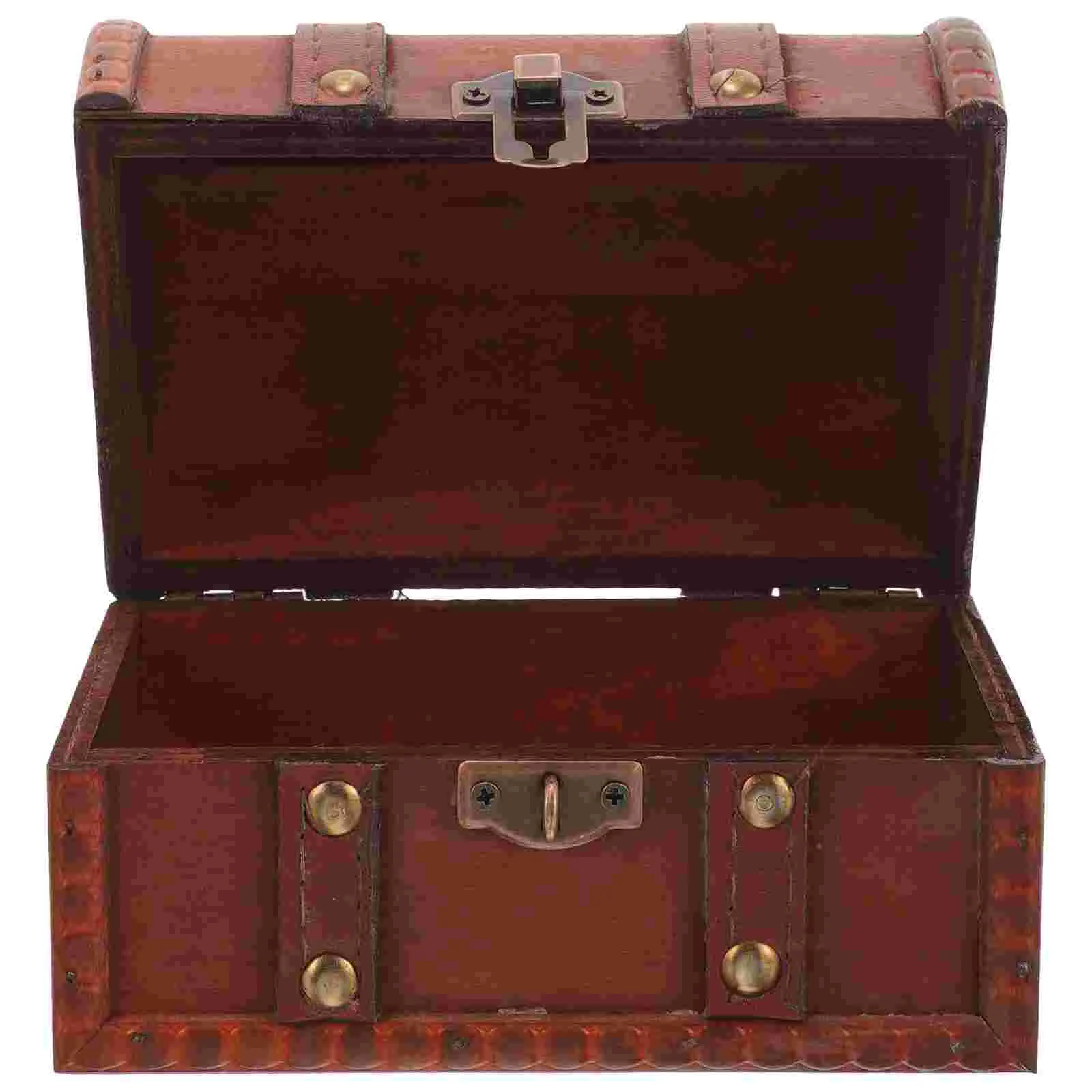 Foldable Jewelry Storage Box Vintage Organizer Case Piggy Bank Velvet Metal Container