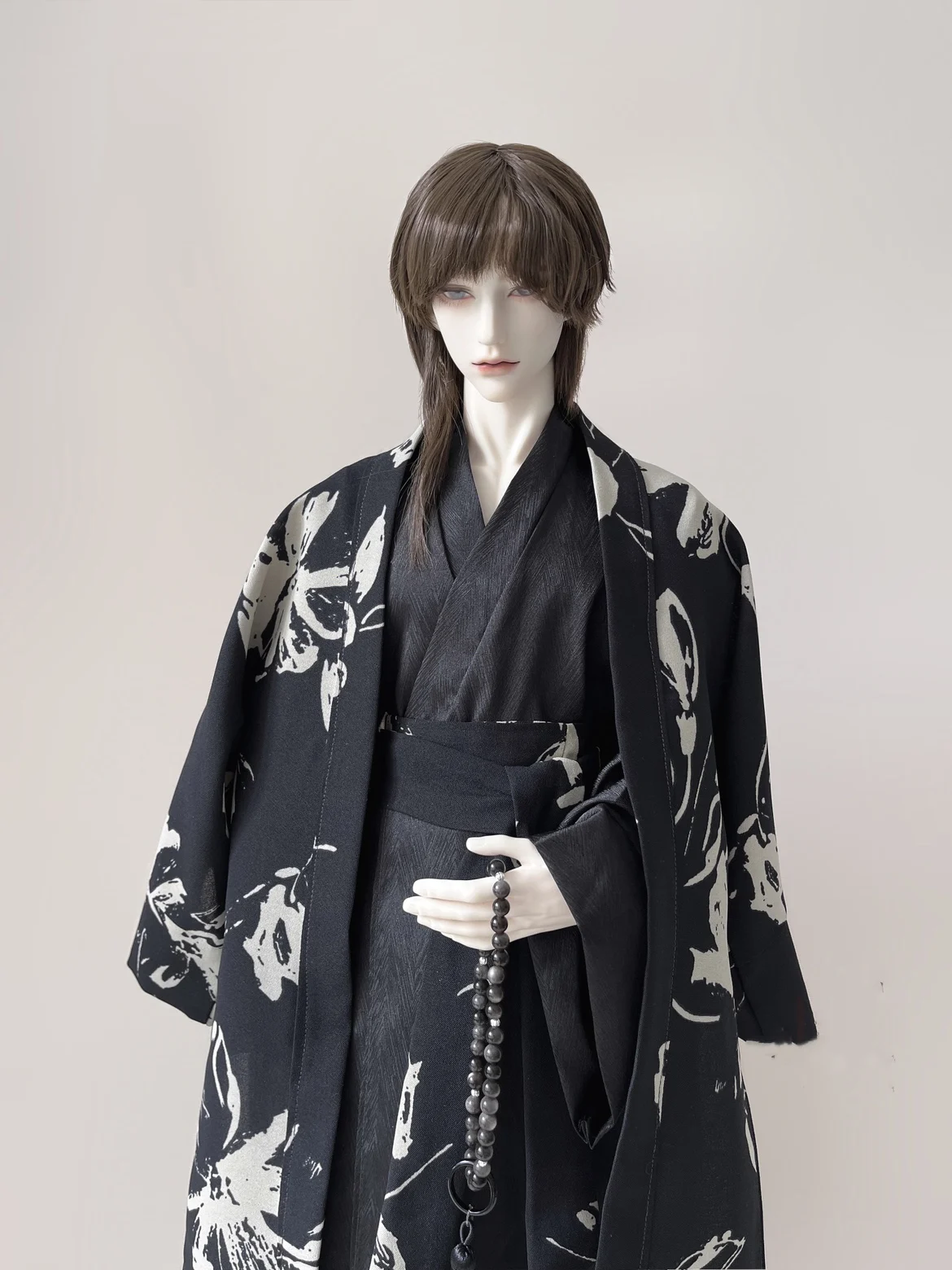 1/4 1/3 escala bjd antigo traje roupas hanfu longo robe guerreiro roupa para sd17 ssdf id75 forte tio boneca acessórios a1936