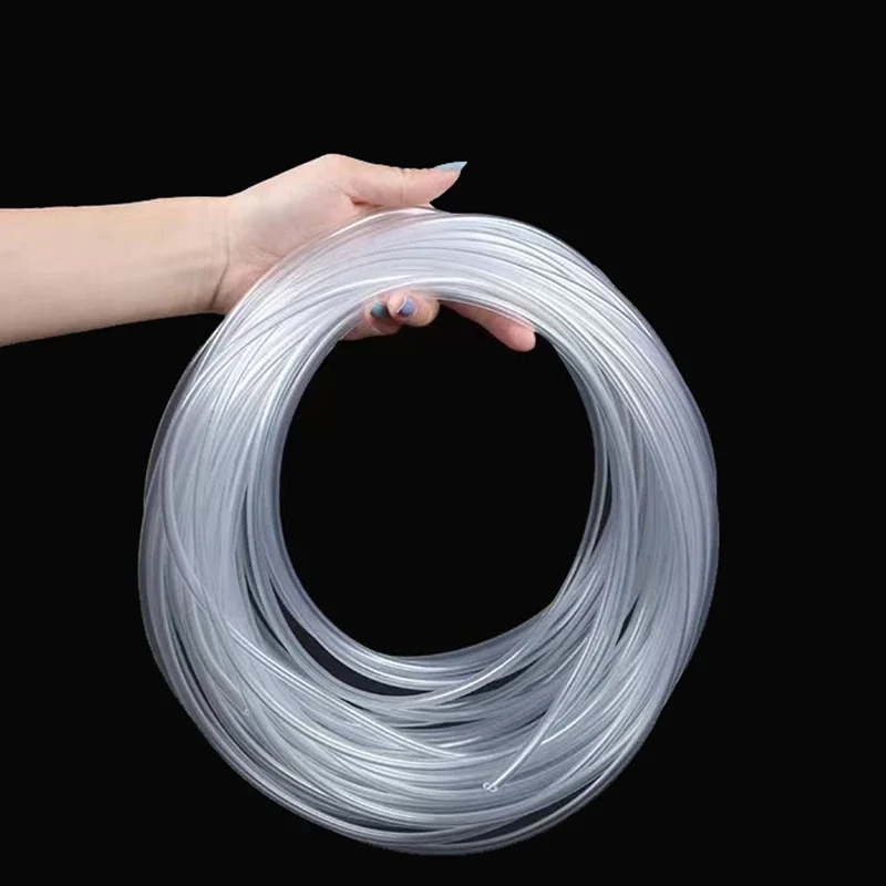 1m/3m/5m/10m/20m Aquarium Oxygen Pump Hose Air Bubble Stone Aquarium Fish Tank Pond Pump Tube 4*6mm Food Grade Material Tubes