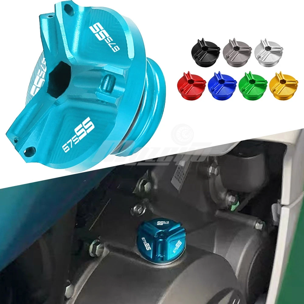 

M19*2.5 Motorcycle CNC Aluminum Oil Filter Cup Engine Plug Covers Caps For CFMOTO 675SS 675 SS 675 SS675 675-SS 2024 2025 2026