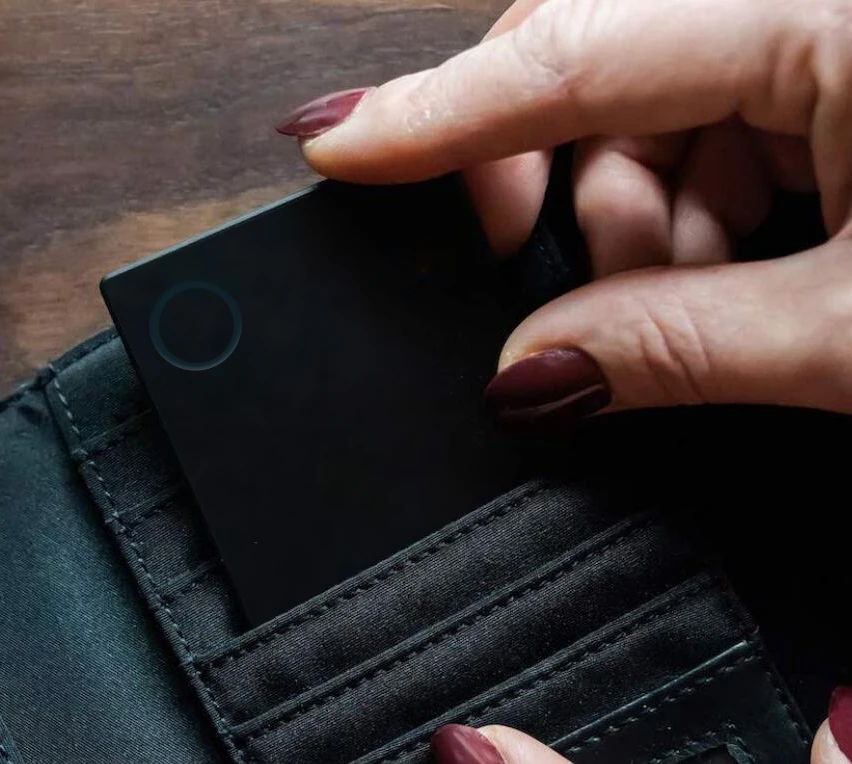 ITrack3 スリムウォレットファインダー Bluetooth 薄型財布紛失防止トラッカー 個人所有物追跡デバイス