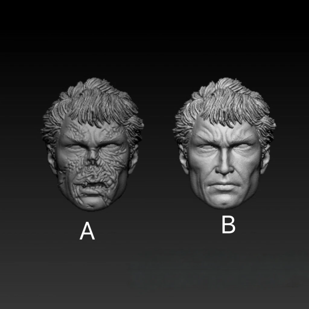 

1/12 Scale Unpainted Doctor Doom Head Sculpt Carved Model Toys