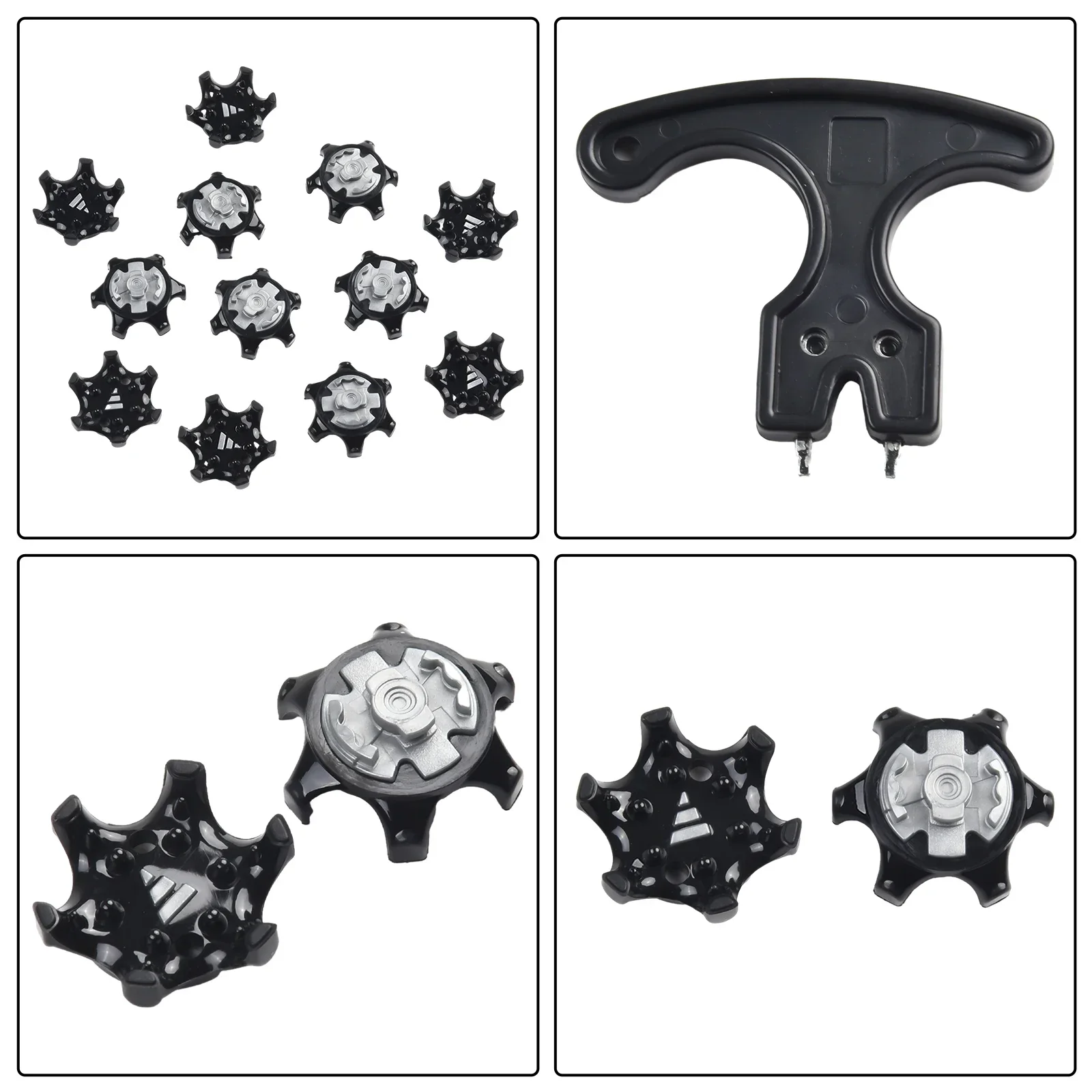 Golf Spikes Pins Turn Fast Twist-Shoe Spikes Durable Replacement Set Ultra Thin Cleats Pins Fits System Spike