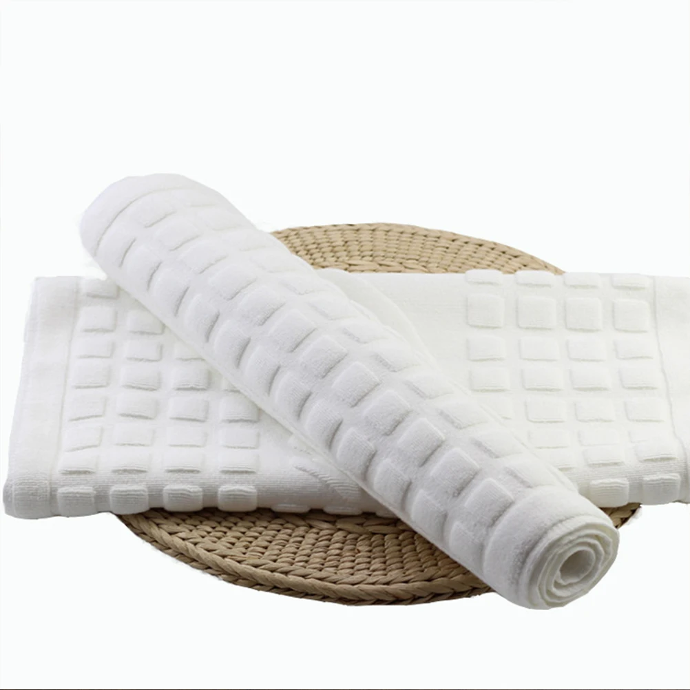 

Premium Cotton Bathroom Floor Mat Non-Slip Skid Resistance Ground Mat Water Absorbing Soft Comfortable Touch for Room