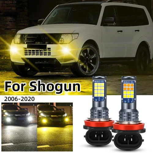 2 uds bombillas LED para lámpara antiniebla para Shogun Montero Pajero 4 2006-2011 2012 2013 2014 2015 2016 2017 2018 2019 2020 bombilla de luz antiniebla delantera