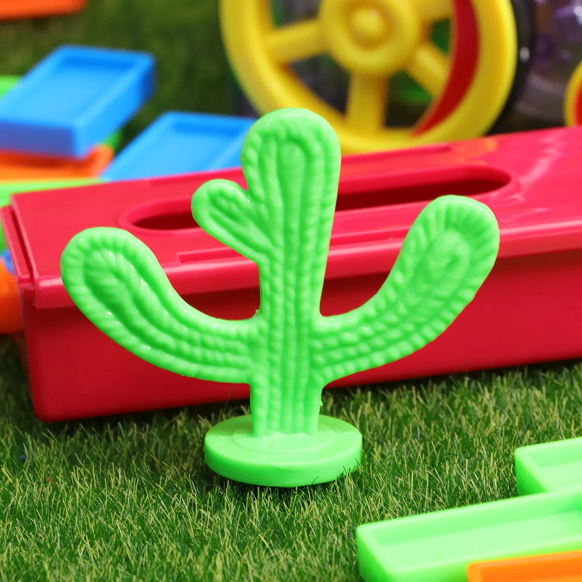 80 Uds. Tren de dominó eléctrico de madera para niños juego de equilibrio automático educativo Diy No Domino