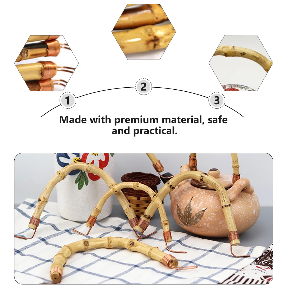

3pcs Kettle Handles Japanese Style Decorative Teapot Accessories Easy Install Practical Household Replacement Gift Kitchen Bar
