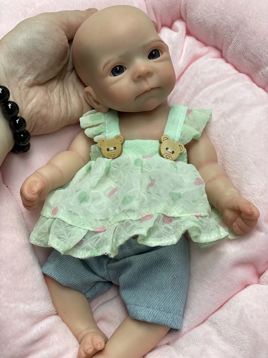 28cm Cute Silicone Bebe Reborn Girl With Painted Skin Waterproof Handmade Soft Touch Feeling Newborn Baby Doll reales para niñas