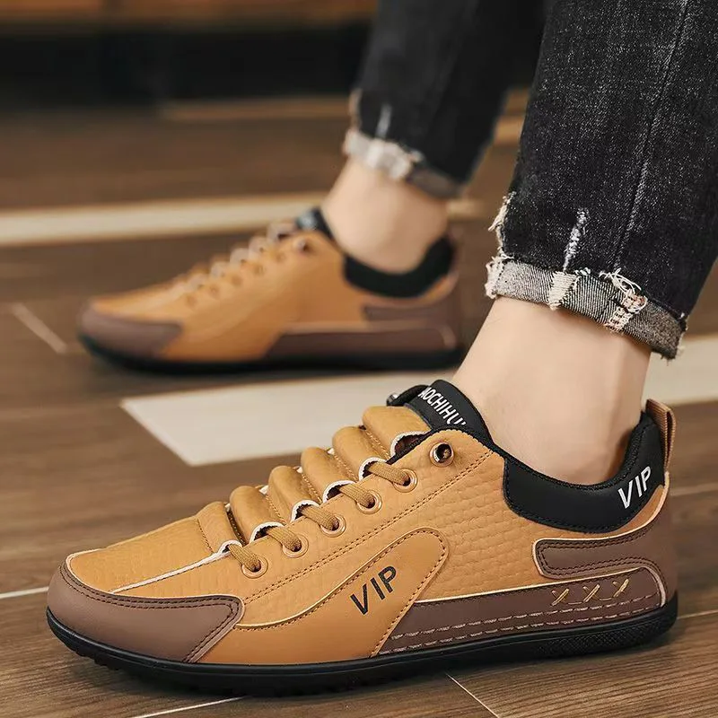 Men's Sports Autumn Fashion Casual One-Foot Sneakers Are Waterproof, Anti-Slip and Have Soft Soles for Comfort