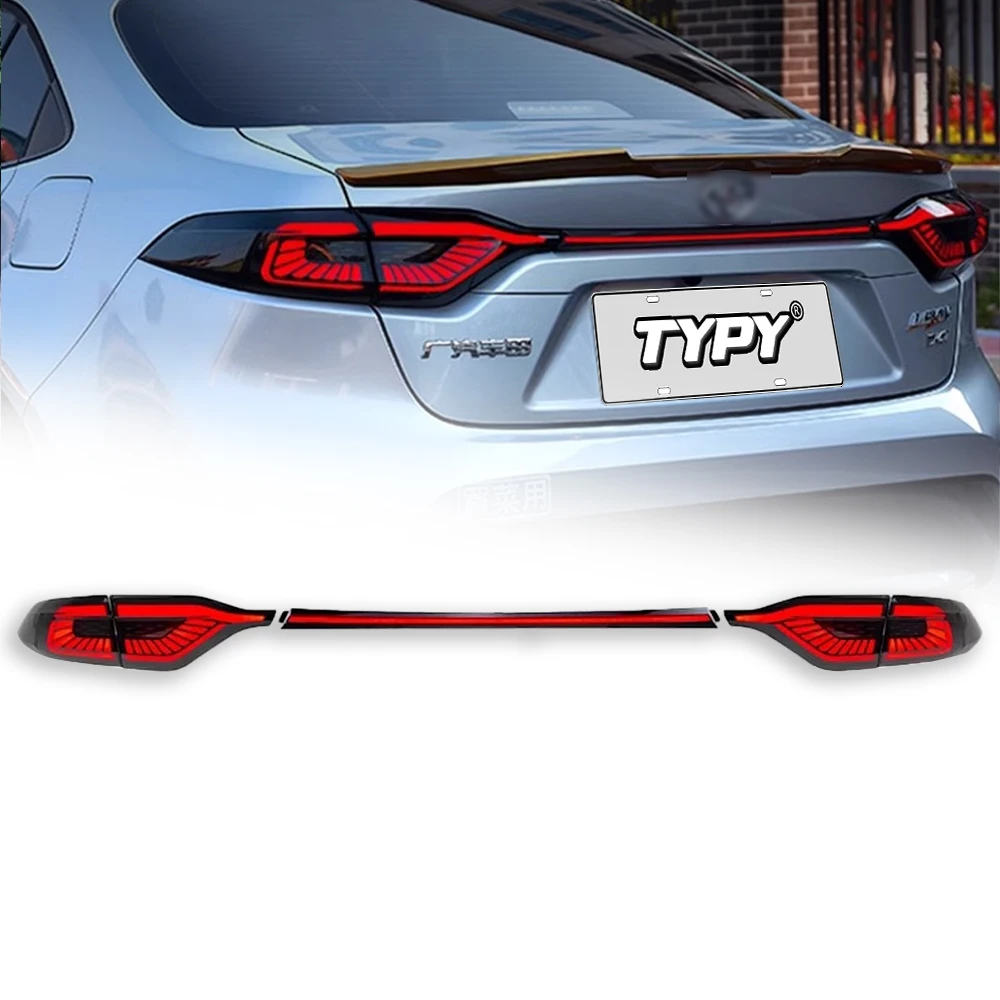 New LED Taillight Upgrade Modified Full Tail Lamp Car Accessories For Toyota Corolla 2019-2023 Dynamic Turn Signals