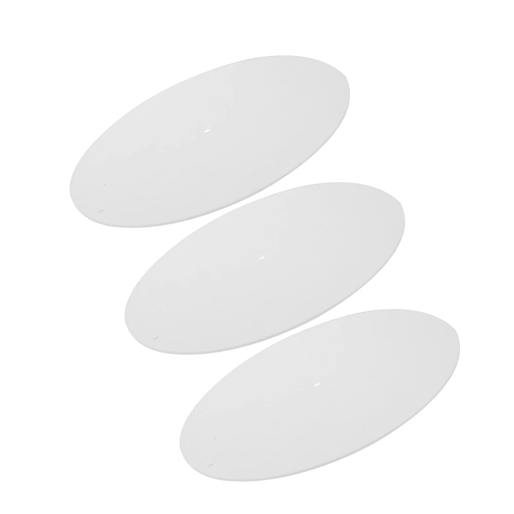 

3pcs Turntable Slipmat Felt White Vinyl Mat For Phonograph Enhances Sound Scratch Protection Vintage Style Compatible With Dj