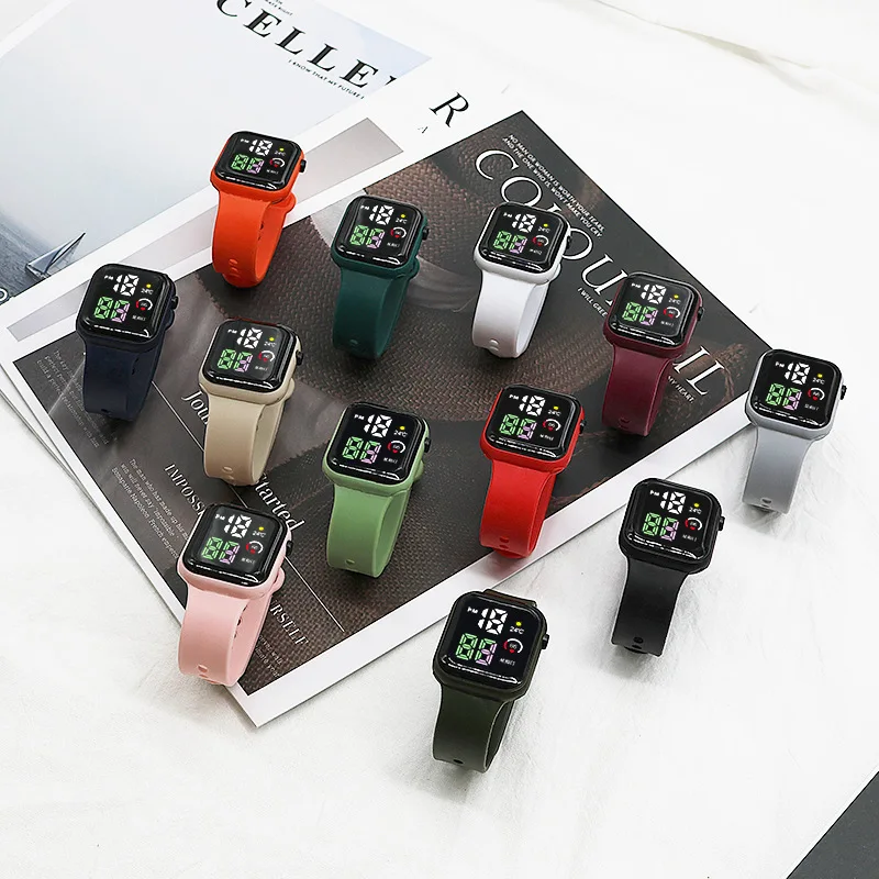 New Lantern Model, Small Square Couple Fashion Smart Watch, Sports LED Electronic Watch, Student Electronic