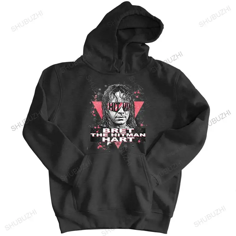 New BRET THE HITMAN HART Tops jacket hoodie CUSTOM DESIGN RARE ART FULL FRONT OF Harajuku Men Tops hoody unisex zipper coat