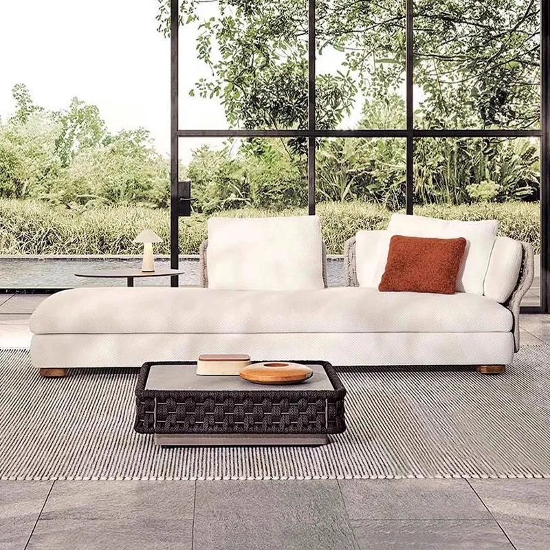

Garden Outdoor Furniture Rattan Sofa Outdoor Leisure Sofa Chair Princess Chair Waterproof Sunscreen Villa Corner Sofa