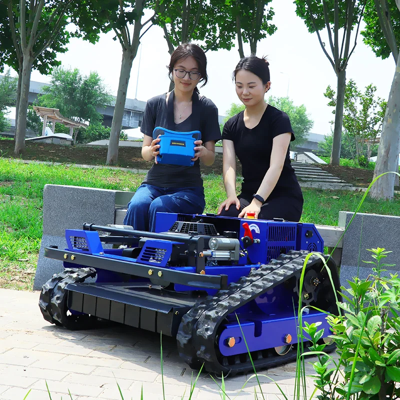 

Customized Smart Technology Automatic Zero Turn Lawn Mower Electric Remote Control Industrial Grade Crawler Mower