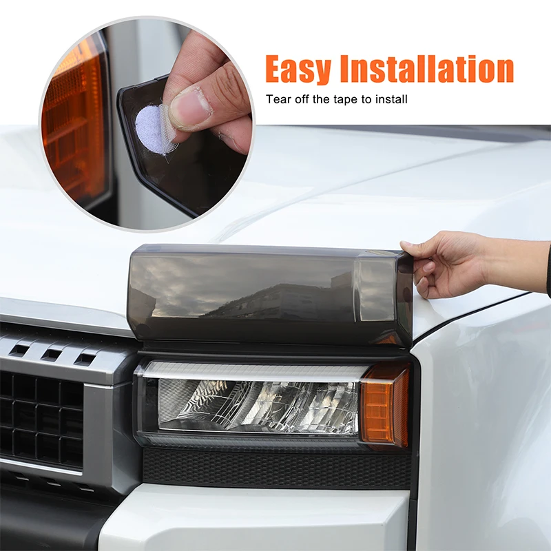 

2 шт. ABS для Toyota Land Cruiser Prado 250 LC250 2024-2025 ABS автомобильная фара декоративная наклейка аксессуары для защиты автомобиля