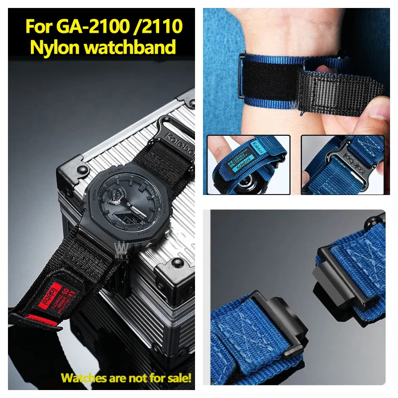 Для Casio G-SHOCK Series GA-2100 GA-2110 GA-B2100 модифицированный нейлоновый холст ремешок для часов мужской водонепроницаемый дышащий браслет